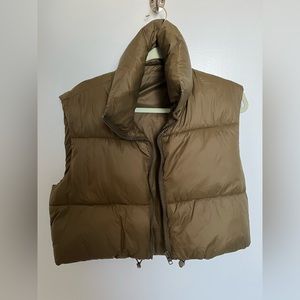 Olive Green Puffer Vest